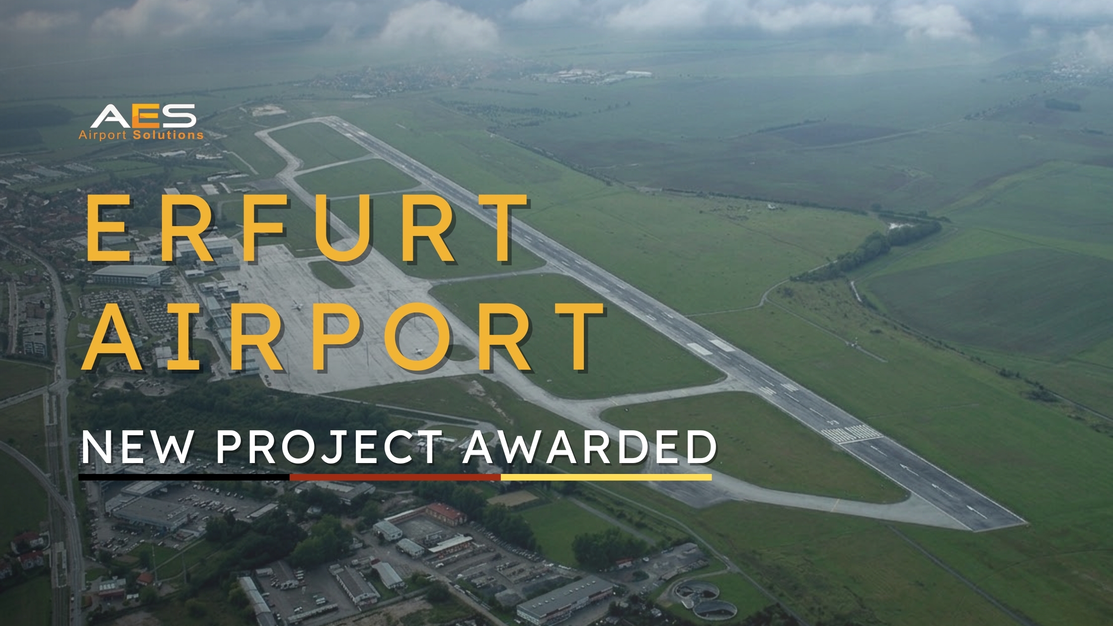 Erfurt-Weimar Airport terminal building in Thuringia Germany