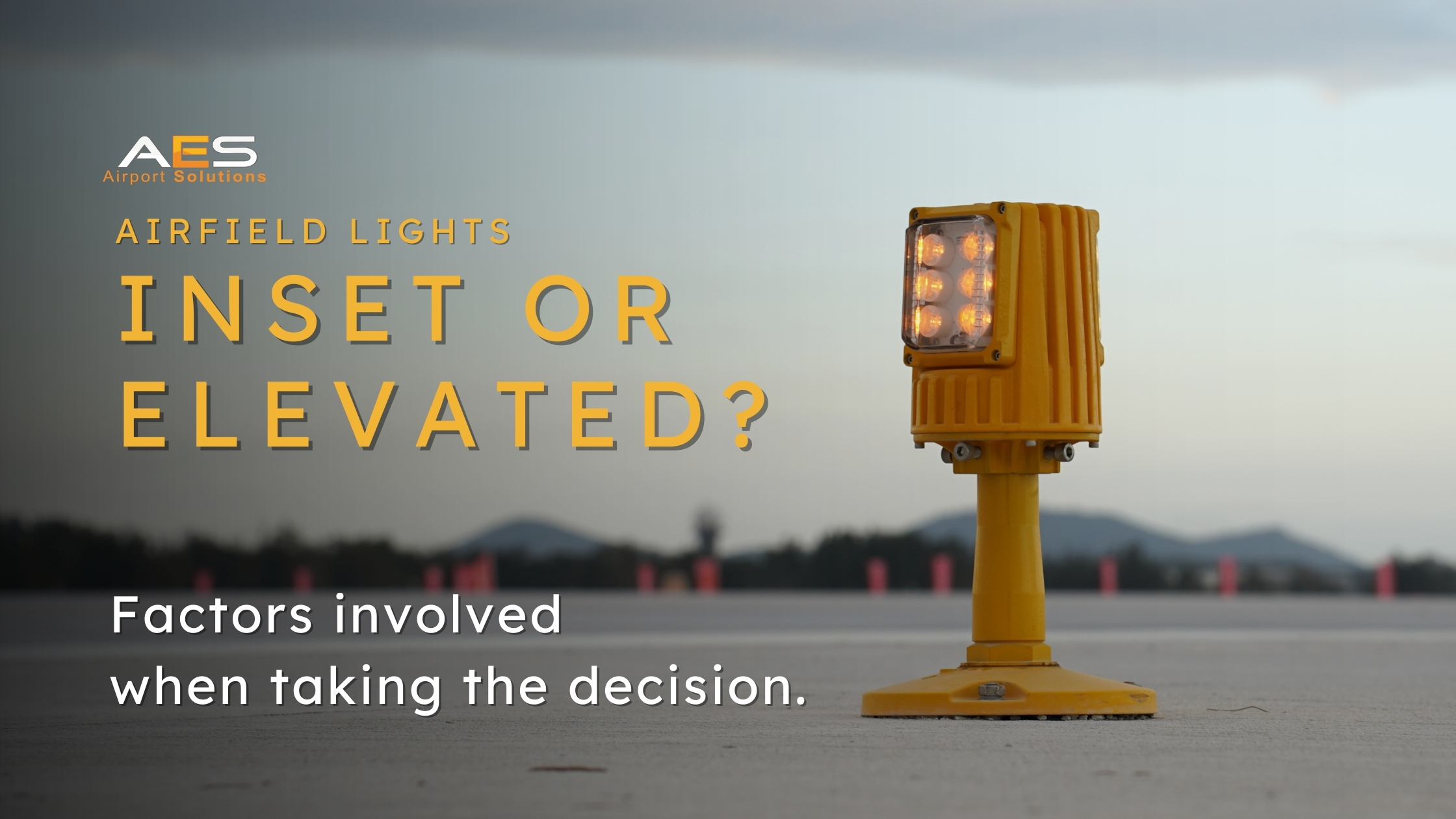 Comparison of elevated taxiway edge light and inset centreline light installed on airport pavement